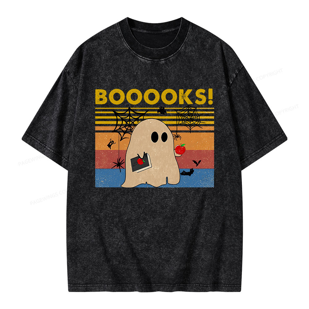 Pagewings Booooks Unisex Washed T-shirt