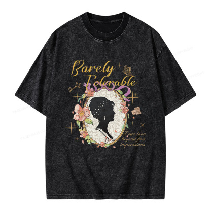 Pagewings True Love Beyond First Impressions Unisex Washed T-shirt