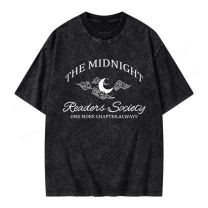 Pagewings The Midnight Readers Society Unisex Washed T-shirt