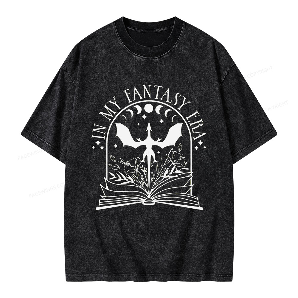 Pagewings In My Fantasy Era Unisex Washed T-shirt