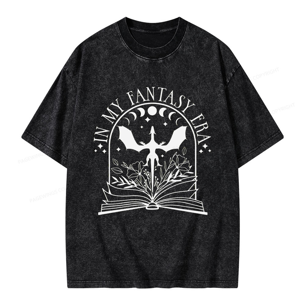 Pagewings In My Fantasy Era Unisex Washed T-shirt