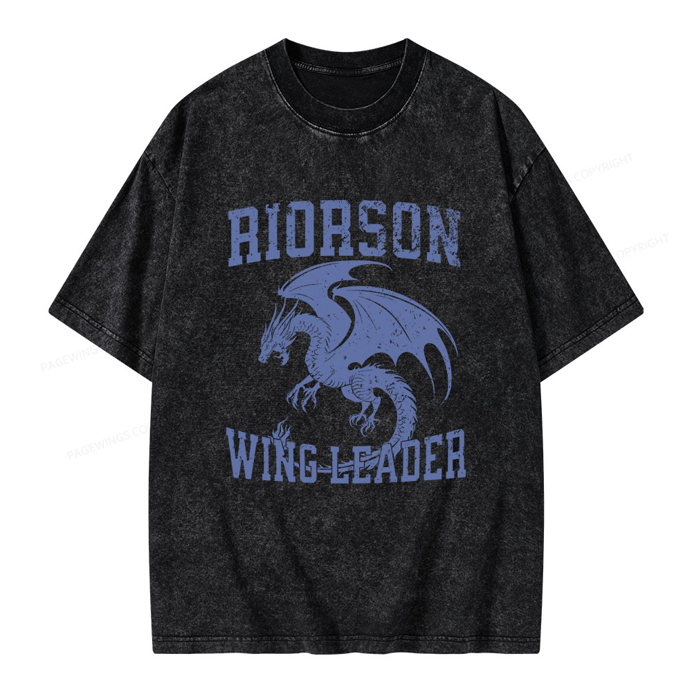 Pagewings Riorson Wing-Leader Unisex Washed T-shirt