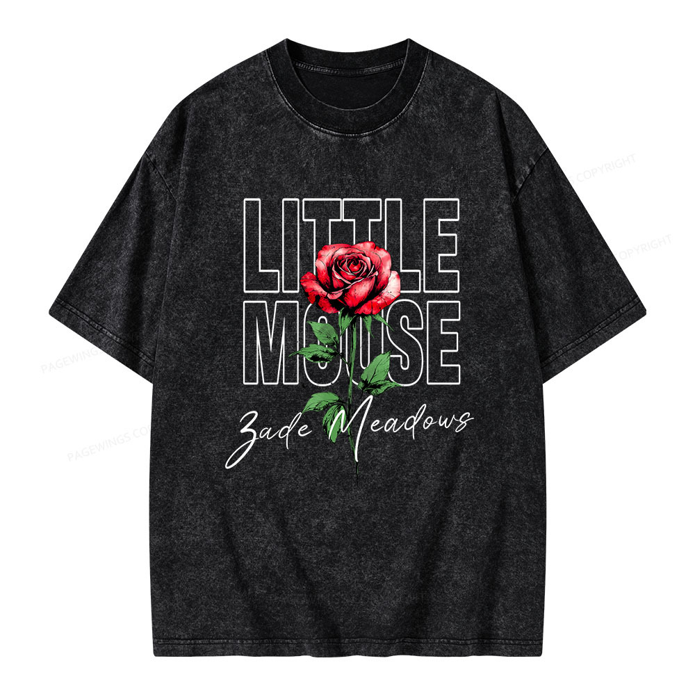 Pagewings Little Mouse Unisex Washed T-shirt