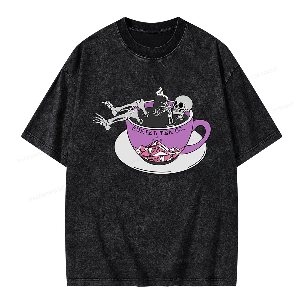 Pagewings Suriel Tea Co Unisex Washed T-shirt