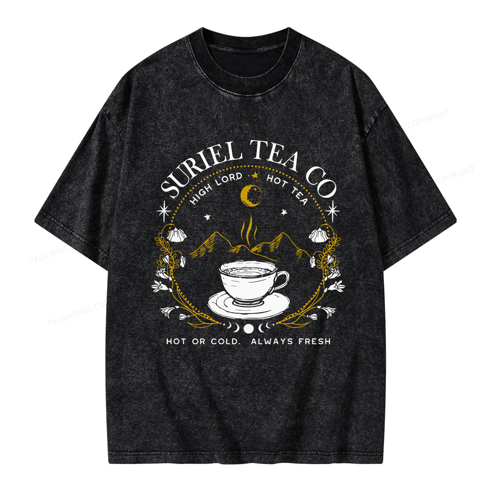 Pagewings Suriel Tea Co Unisex Washed T-shirt