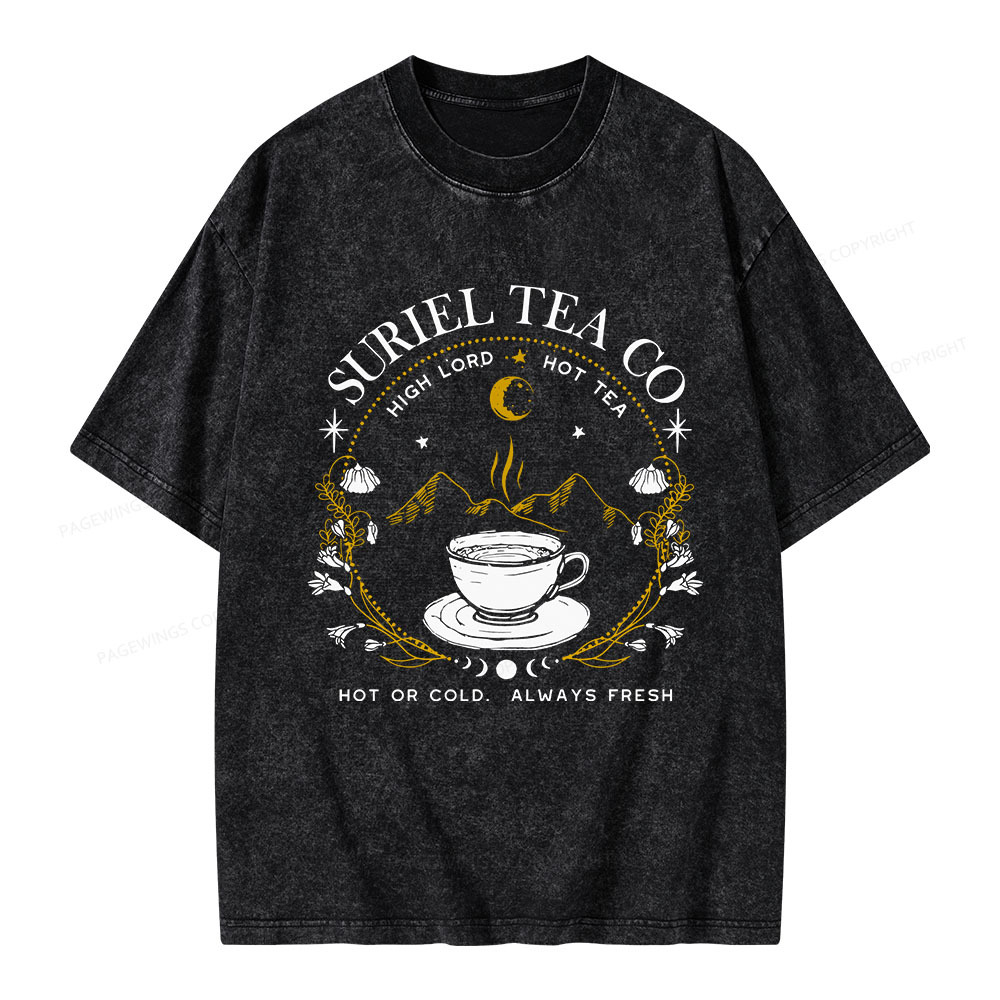 Pagewings Suriel Tea Co Unisex Washed T-shirt