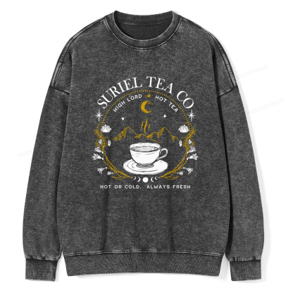 Pagewings Suriel Tea Co Unisex Washed Sweatshirt