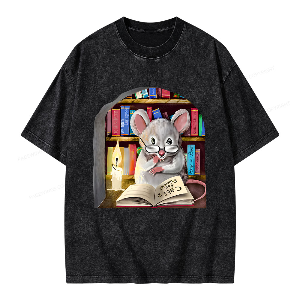 Pagewings Cats For Dummies Unisex Washed T-shirt