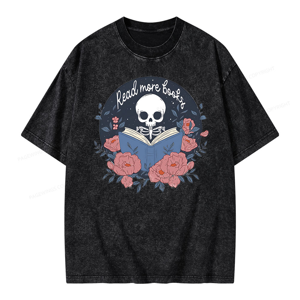 Pagewingsread  more  books Unisex Washed T-shirt