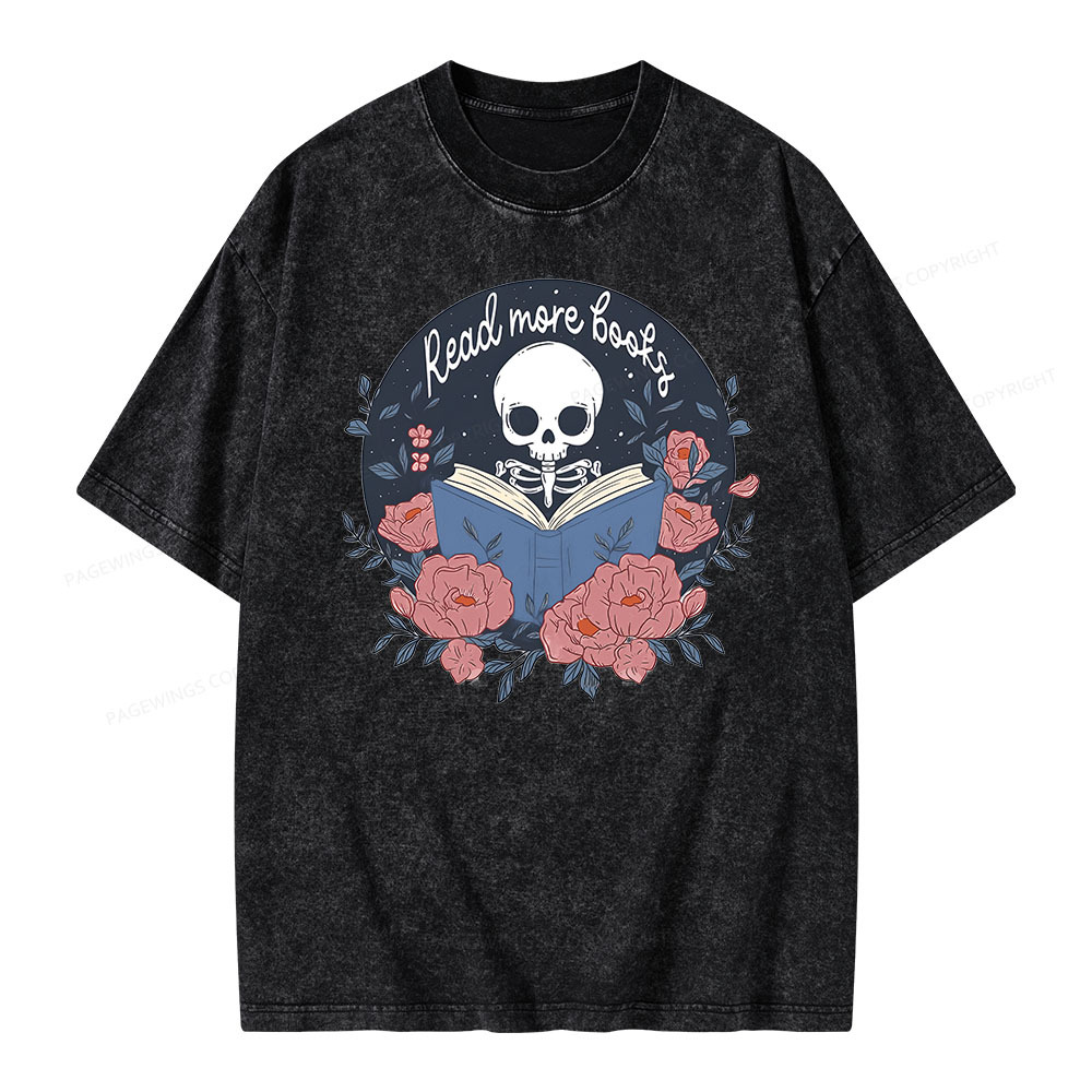 Pagewingsread  more  books Unisex Washed T-shirt