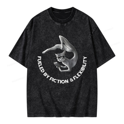 Pagewings Fueled By Fiction Flexibility Unisex Washed T-shirt