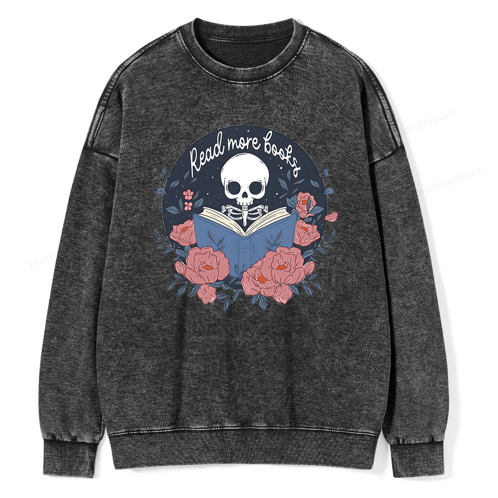Pagewings read  more  books Unisex Washed Sweatshirt