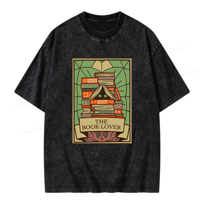 Pagewings The Book Lover Unisex Washed T-shirt