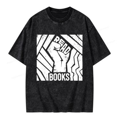 Pagewings Read Books Unisex Washed T-shirt