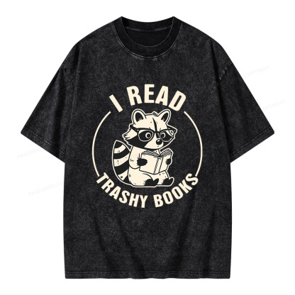 Pagewings I Read Trashy Books Unisex Washed T-shirt