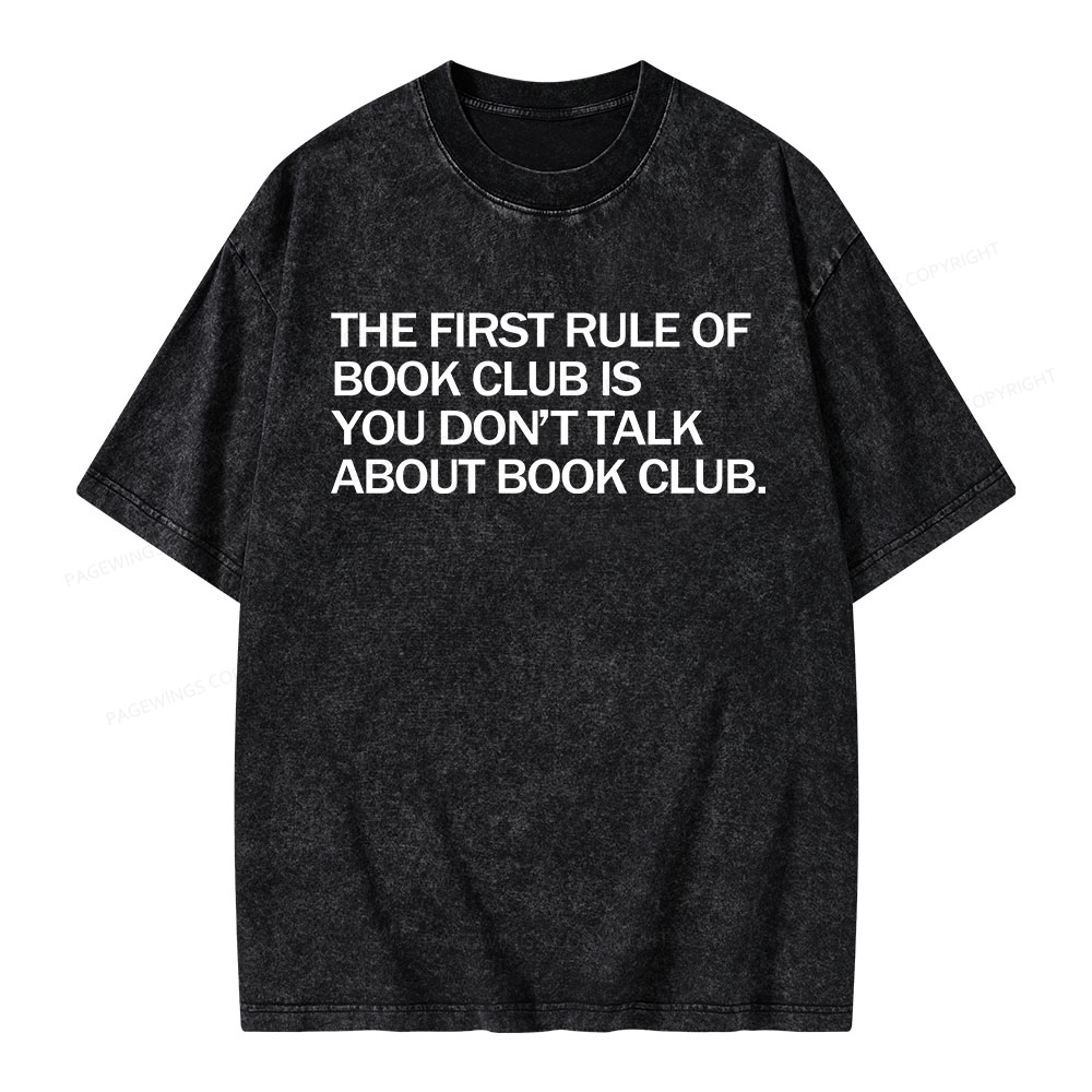 Pagewings Don't Talk About The Book Club Unisex Washed T-shirt