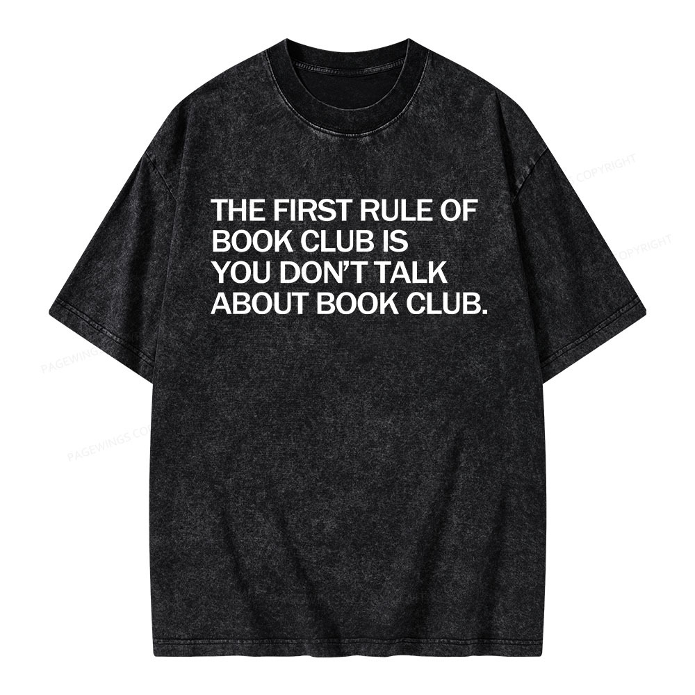 Pagewings Don't Talk About The Book Club Unisex Washed T-shirt