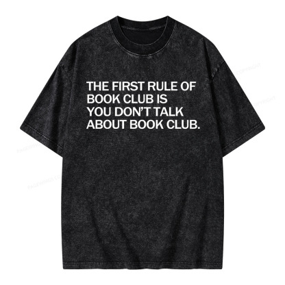 Pagewings Don't Talk About The Book Club Unisex Washed T-shirt