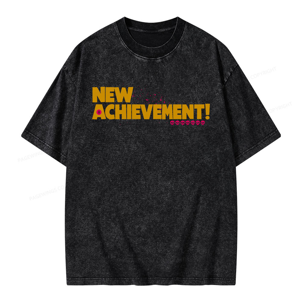 Pagewings New Achievement Unisex Washed T-shirt
