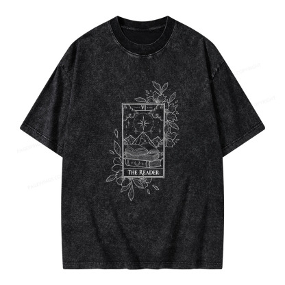 Pagewings The Reader Unisex Washed T-shirt