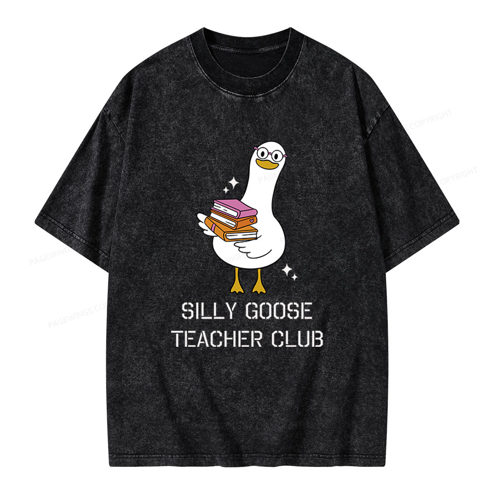 Pagewings Silly Goose Unisex Washed T-shirt