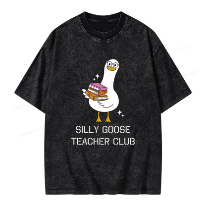 Pagewings Silly Goose Unisex Washed T-shirt
