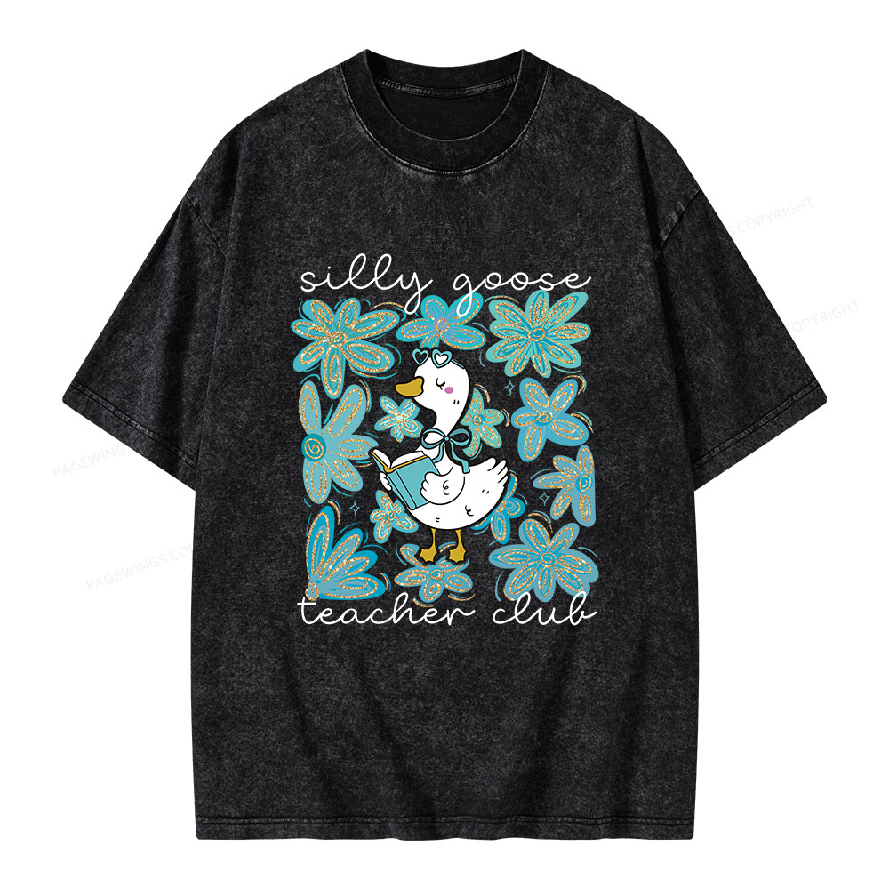Pagewings Silly Goose Unisex Washed T-shirt