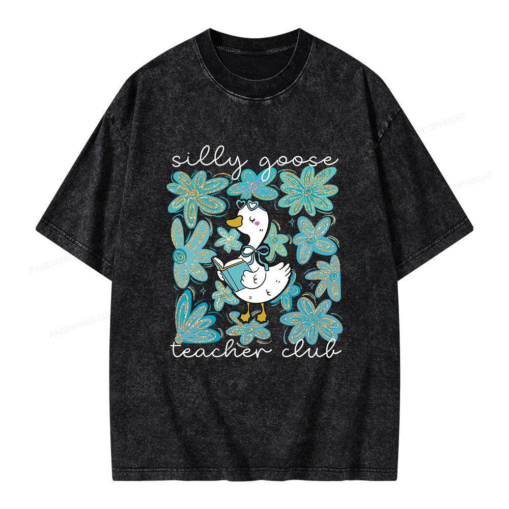 Pagewings Silly Goose Unisex Washed T-shirt