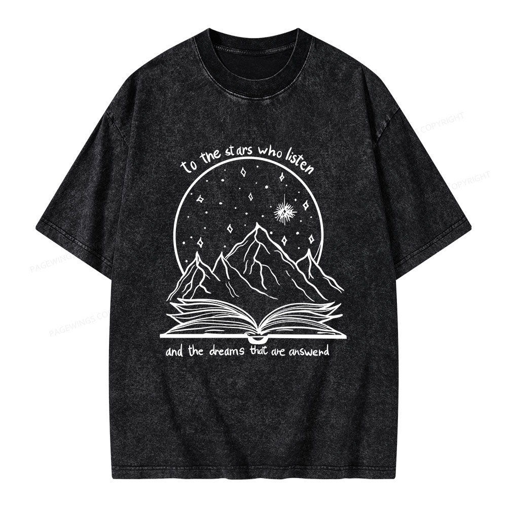 Pagewings The Dreams That Are Answered Unisex Washed T-shirt