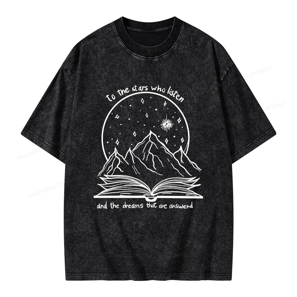 Pagewings The Dreams That Are Answered Unisex Washed T-shirt