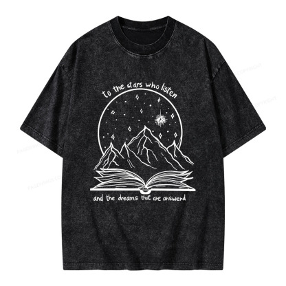 Pagewings The Dreams That Are Answered Unisex Washed T-shirt