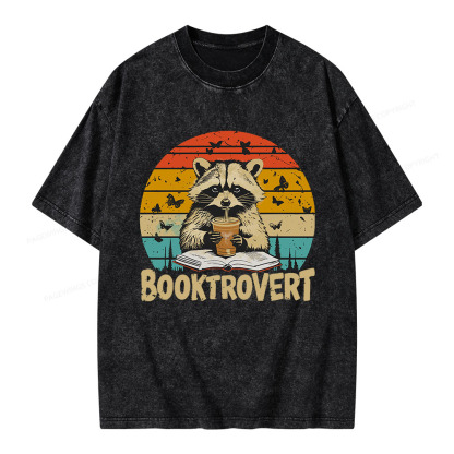 Pagewings Booktrovert Unisex Washed T-shirt