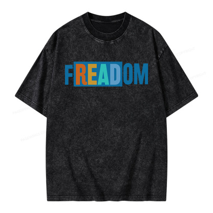 Pagewings Freadom Unisex Washed T-shirt