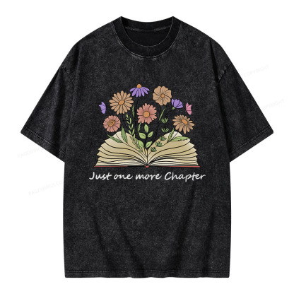 Pagewings Just One More Chapter Unisex Washed T-shirt