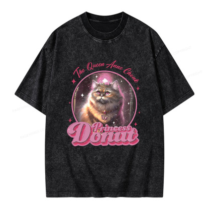 Pagewings Princess Donut  Unisex Washed T-shirt