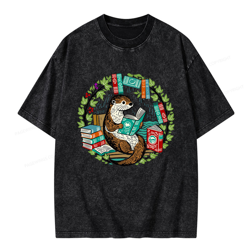 Pagewings Book Lover Unisex Washed T-shirt