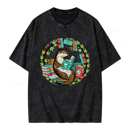 Pagewings Book Lover Unisex Washed T-shirt