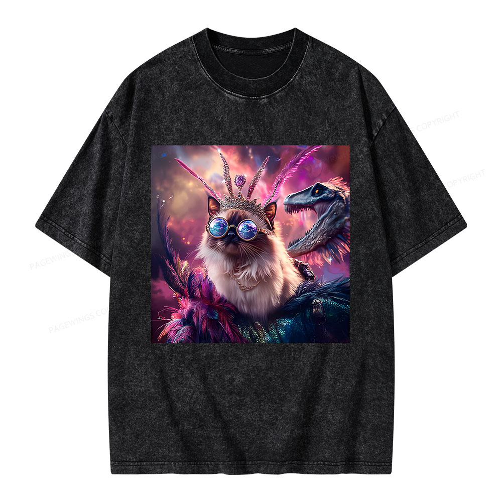 Pagewings Princess Donut & Mongo Unisex Washed T-shirt