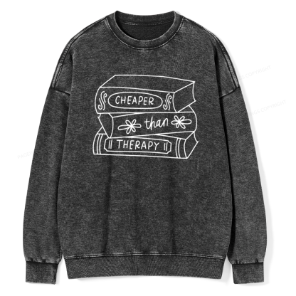 Pagewings Funny Bookish Unisex Pullover Sweater Unisex Washed Sweatshirt