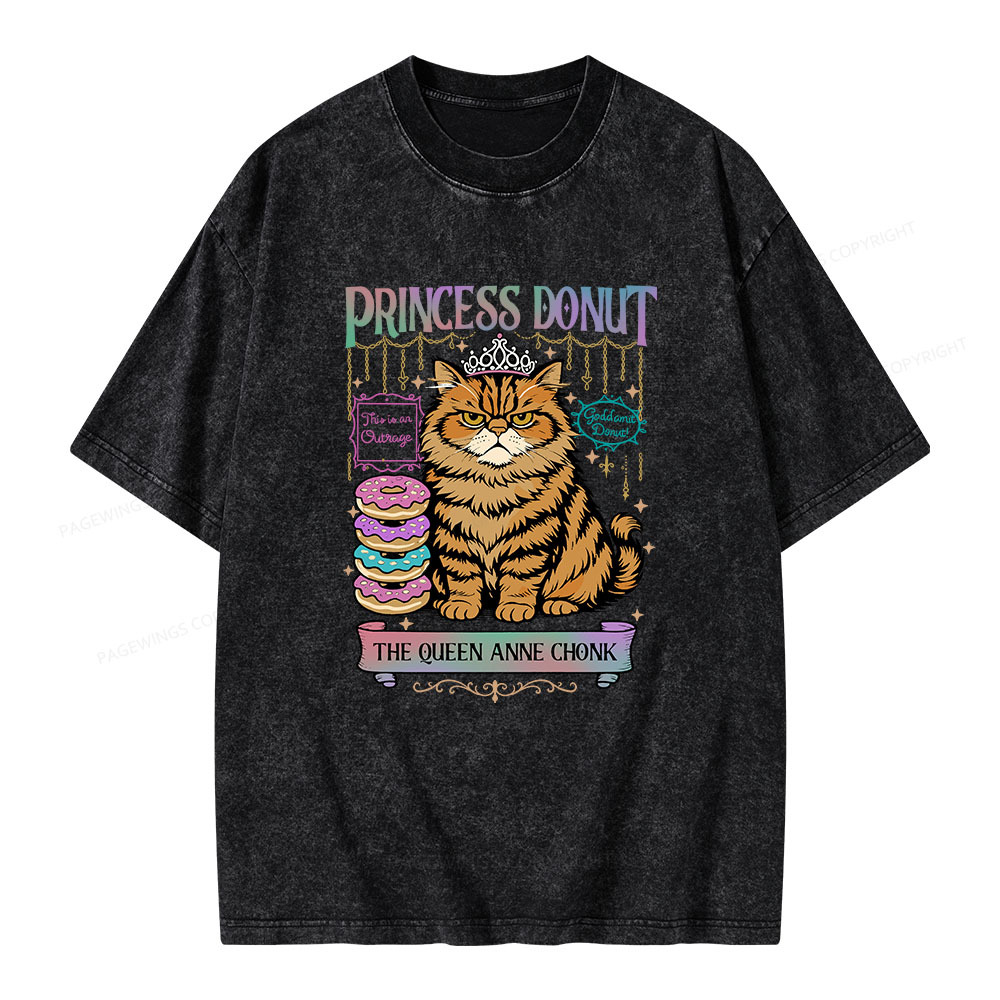 Pagewings Princess Donut Unisex Washed T-shirt