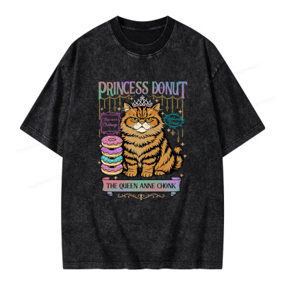 Pagewings Princess Donut Unisex Washed T-shirt
