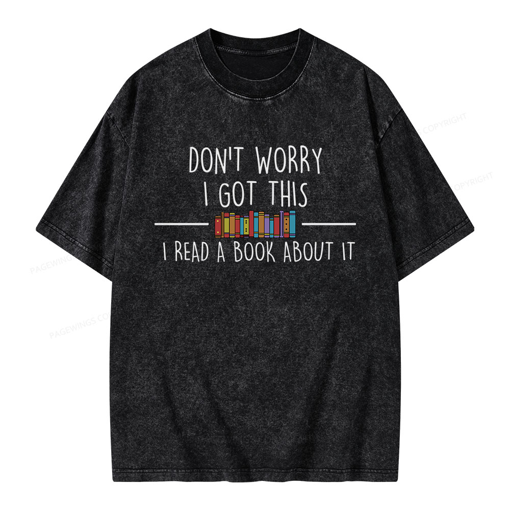 Pagewings I Read A Book About It Unisex Washed T-shirt