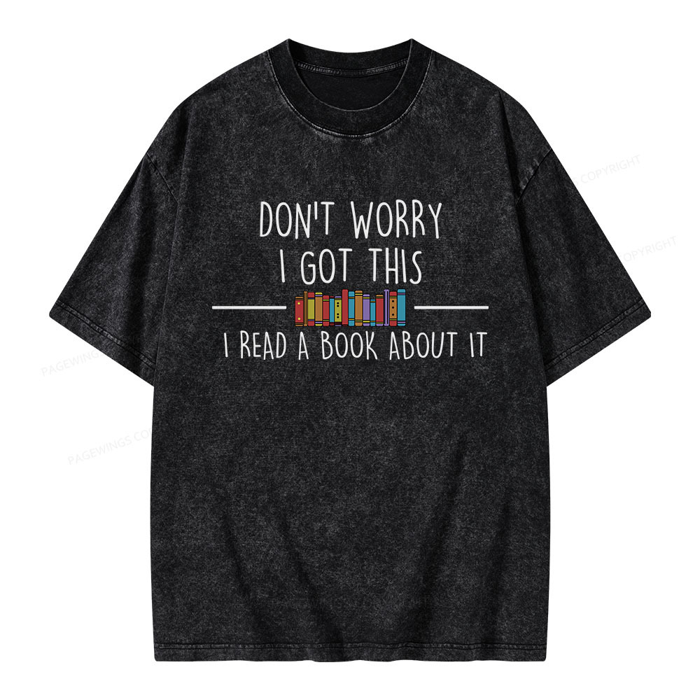 Pagewings I Read A Book About It Unisex Washed T-shirt