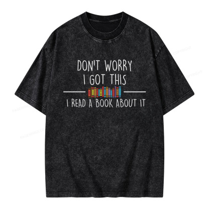 Pagewings I Read A Book About It Unisex Washed T-shirt