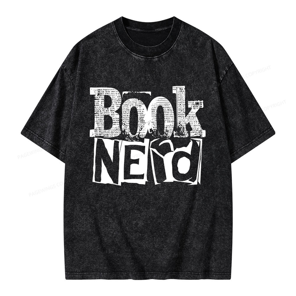 Pagewings Booknerd Unisex Washed T-shirt