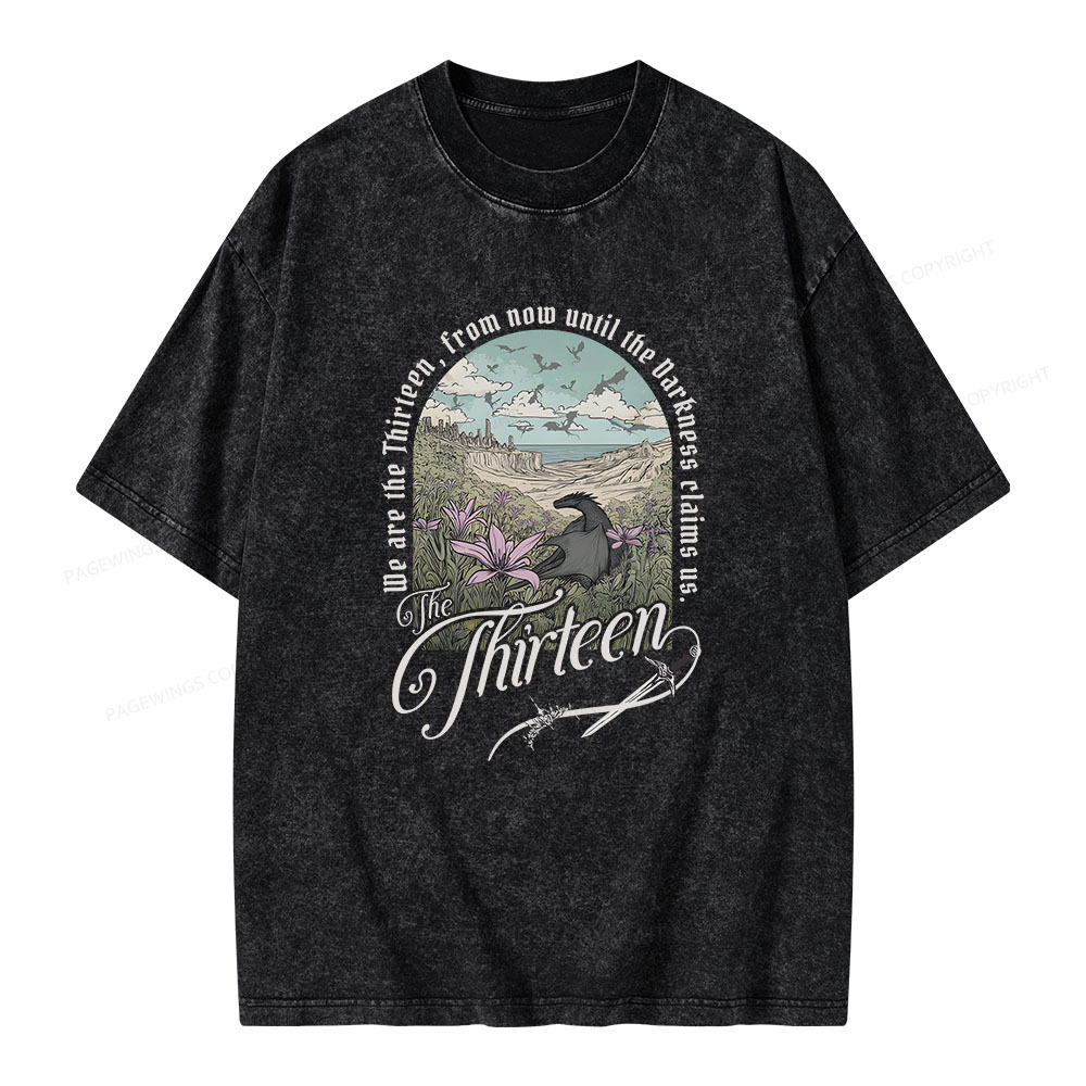Pagewings The Thirteen Unisex Washed T-shirt