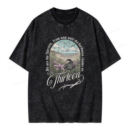 Pagewings The Thirteen Unisex Washed T-shirt