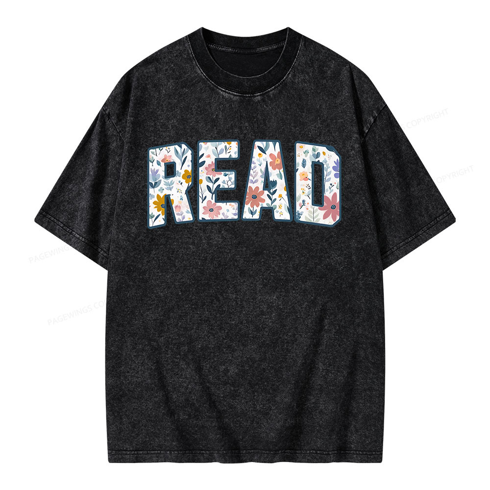 Pagewings Read Unisex Washed T-shirt