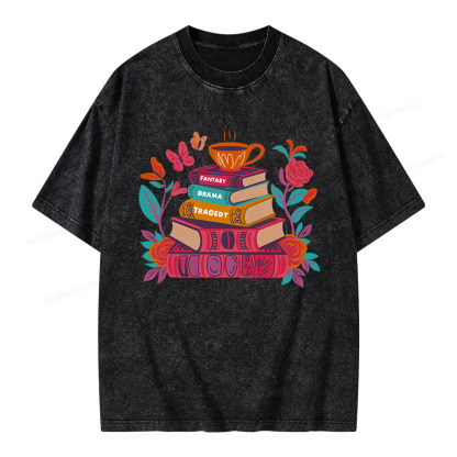Pagewings Book Lover Unisex Washed T-shirt
