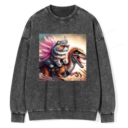 Pagewings Dungeon Crawler Unisex Washed Sweatshirt